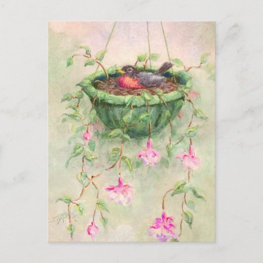 ROBINS NEST durch SHARON SHARPE Postkarte (Vorderseite)