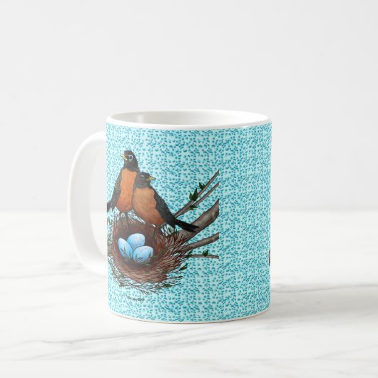 Robins Nest Tasse (Vorderseite Links)