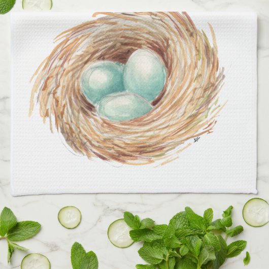 Robins Nest-Tee-Tuch Handtuch (Gefaltet)