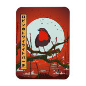 Robin's Twilight Perch Magnet (Vertikal)