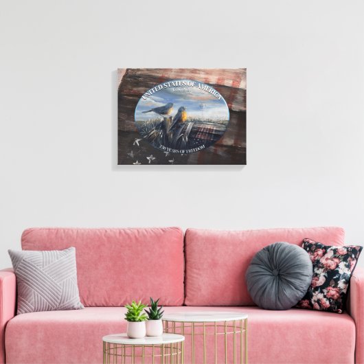 Robins USA Leinwanddruck (Insitu (Wohnzimmer))