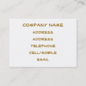 ROBINS VISITENKARTE (Rückseite)