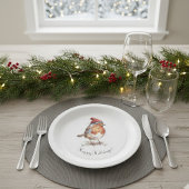Robins Weihnachts-Cottage-Abendessen Pappteller