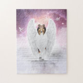 Robinser Collie Angel auf Treppen zum Hundehimmel Puzzle (Vertikal)