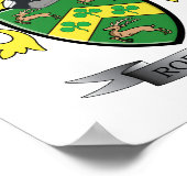 Robinson Coat of Arms Poster (Ecke)