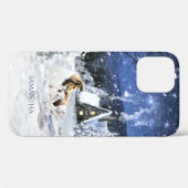 Robinson Collie & Lambs in Magie Winter Night - Case-Mate iPhone Hülle (Rückseite (Horizontal))