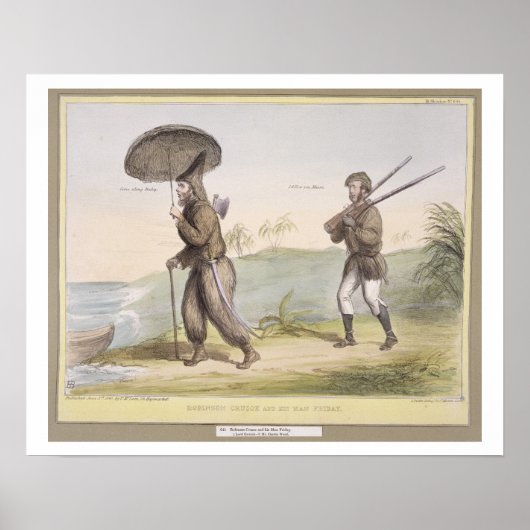 Robinson Crusoe and his Man Friday, (HB Sketches N Poster (Vorne)