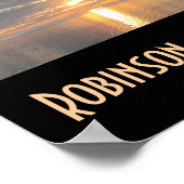 Robinson Crusoe Island Sunset Poster (Ecke)