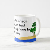 Robinson Crusoe Kaffeetasse (VorderseiteRechts)