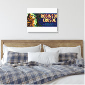 Robinson Crusoe Melon LabelNiland, CA Leinwanddruck (Insitu (Schlafzimmer))