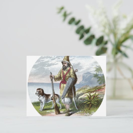 Robinson Crusoe Postkarten (Stehend Vorderseite)