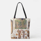 Robinson Crusoe, Vintages Viktorianisches Papierpu Tasche (Rückseite)