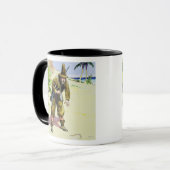 Robinson Crusoe, "von den Blicken in die Tasse (Vorderseite Links)