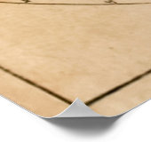 Robinson Crusoes Karte der Welt Poster (Ecke)