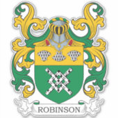 Robinson Familienwappen Aufkleber (Vorderseite)