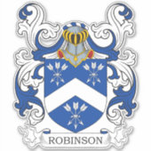 Robinson Familienwappen Aufkleber (Vorderseite)