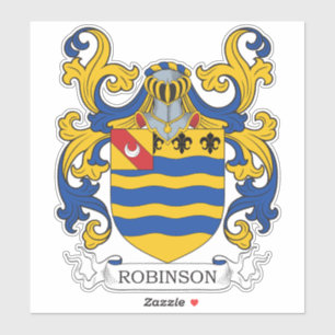 Robinson Familienwappen Aufkleber