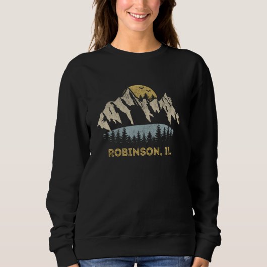 Robinson Illinois Mountain Sunset Sunrise IL Sweatshirt (Vorderseite)