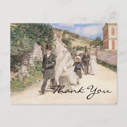 Robinson ist der März der Hochzeit Postkarte (Vorderseite)