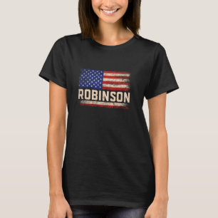 Robinson Nachname Shirt Robinson Name American Fl