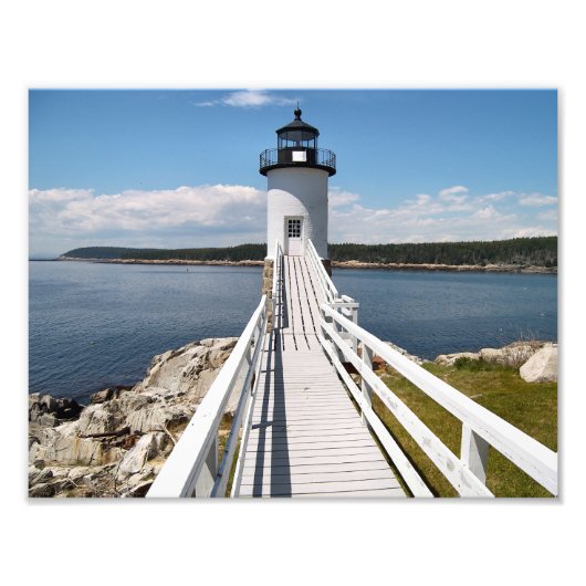 Robinson Point Lighthouse, Isle Au Haut, Maine Fotodruck (Vorne)