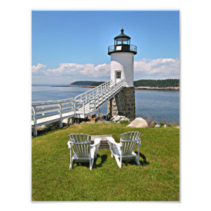 Robinson Point Lighthouse, Isle Au Haut, Maine Fotodruck