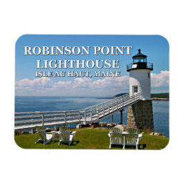 Robinson Point Lighthouse, Isle Au Haut, Maine Magnet