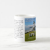 Robinson Point Lighthouse, Isle Au Haut, Maine Tas Kaffeetasse (Mittel)