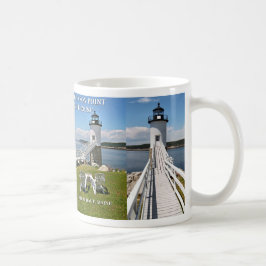 Robinson Point Lighthouse, Isle Au Haut, Maine Tas Kaffeetasse