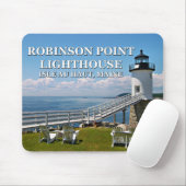 Robinson Point Lighthouse, Maine Mousepad (Mit Mouse)