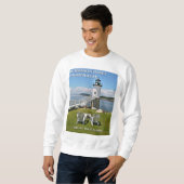 Robinson-Punkt-Leuchtturm, Insel-Au Haut, Maine Sweatshirt (Vorne ganz)