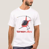 Robinson R22 Hubschrauber r22 T-Shirt (Vorderseite)