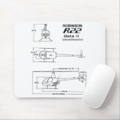 Robinson R22 Mousepad (Mit Mouse)