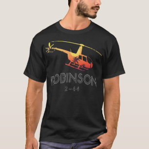 Robinson R44 Helicopter Helo Aviation Aviator T-Shirt