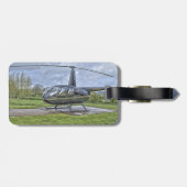 Robinson R44 Hubschrauber Gepäckanhänger (Rückseite horizontal)