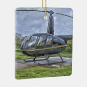 Robinson R44 Hubschrauber Keramikornament (Rechts)