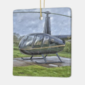 Robinson R44 Hubschrauber Keramikornament (Links)