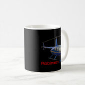 Robinson R44 Hubschrauber R44 Hubschrauber Robinso Kaffeetasse (VorderseiteRechts)