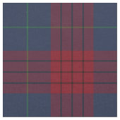 Robinson Tartan Navy Blue und Red Irish Kariert Stoff (Nahaufnahme)