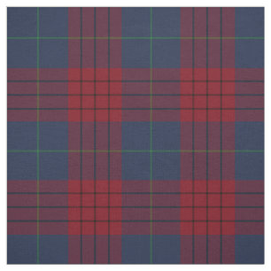Robinson Tartan Navy Blue und Red Irish Kariert Stoff