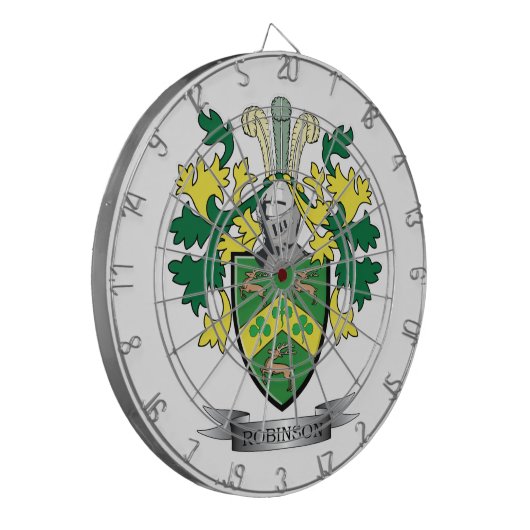 Robinson-Wappen Dartscheibe (Vorderseite Links)