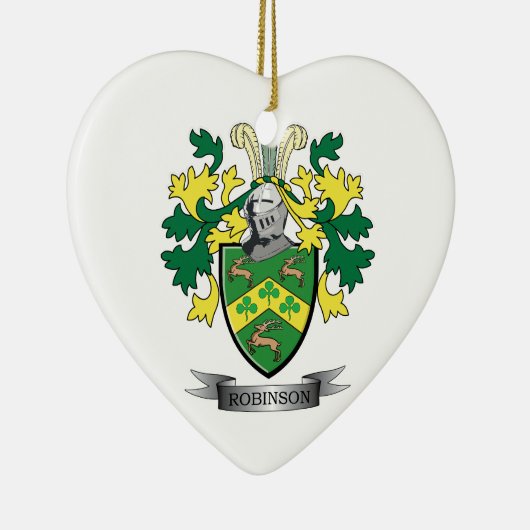 Robinson-Wappen Keramik Ornament (Rechts)