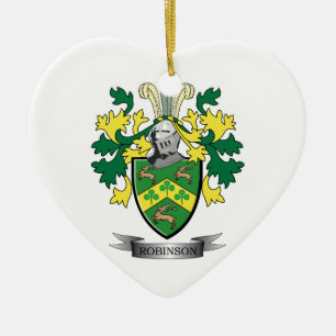 Robinson-Wappen Keramik Ornament