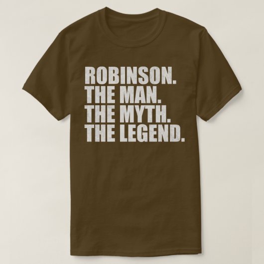 RobinsonRobinson Name Robinson Vorname T-Shirt (Design vorne)