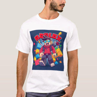 Roblox – Digitaler Welt Druck T-Shirt