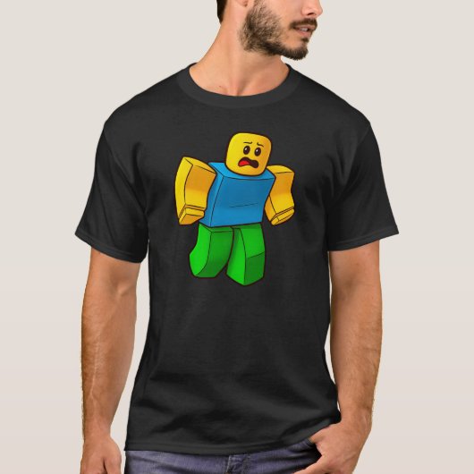 Roblox Noob Character Gamer T-Shirt (Vorderseite)