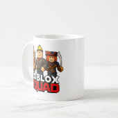 Roblox Squad Funny Gamer Kaffeetasse (Vorderseite Links)