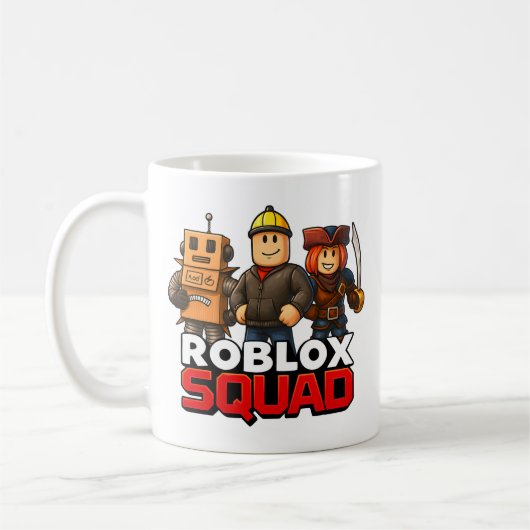 Roblox Squad Funny Gamer Kaffeetasse (Links)