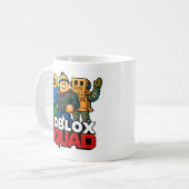 Roblox Squad Funny Gamer Kaffeetasse (Vorderseite Links)