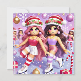 Robloxo's Teen Girls Hübsche Weihnachtskarte Feiertagskarte